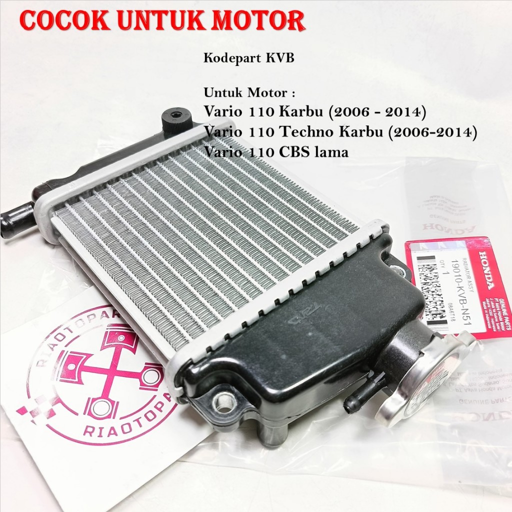 RADIATOR ASSY KVB MOTOR VARIO 110 KARBU , VARIO 110 OLD , VARIO 110 TCHNO