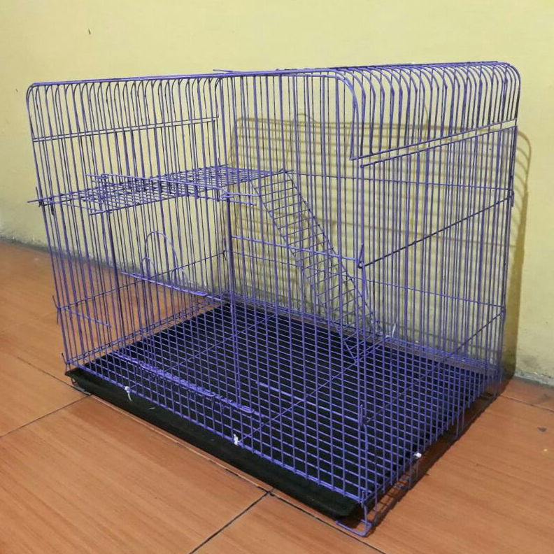 [ART.  K2V6] Kandang hewan tingkat galvanis 60x40x48 untuk kucing kelinci kandang kucing