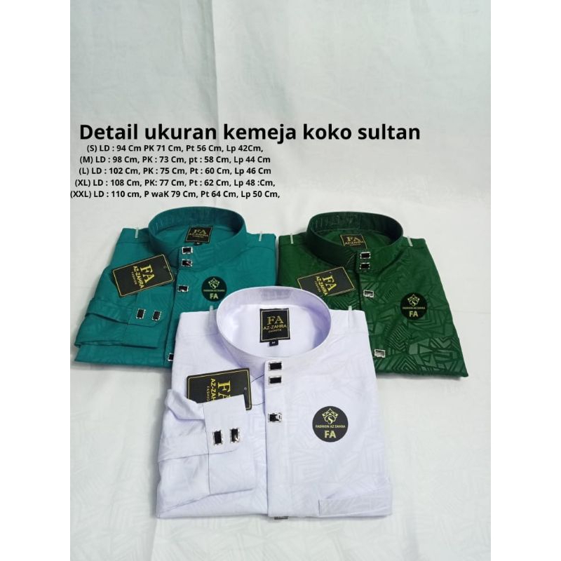 kemeja koko embos pria dewasa, kemko sultan kekinian, kancing snap/kancing jepret/KEMKO SULTAN EMBOS