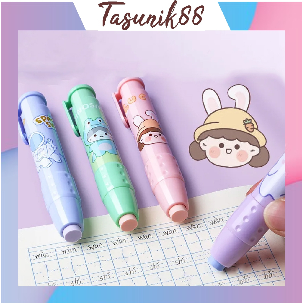 

⭐TasUnik88⭐ Penghapus mekanik kartun lucu /penghapus pensil mechanical eraser S100