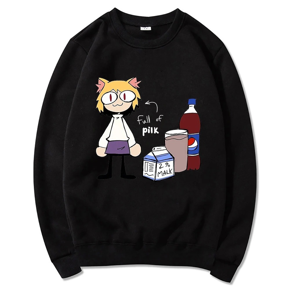 Jaket Sweater Anime Melty Blood Neco Arc Pilk -  Hoodie Aesthetic Unisex Cartoon Pullovers