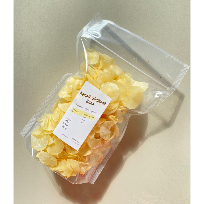 

Keripik singkong gurih daun jeruk
