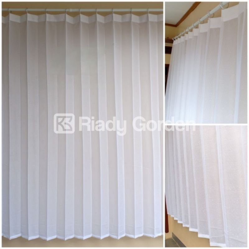 Vitrase Gorden Import Vitrase Putih Polos Gorden Siang Premium