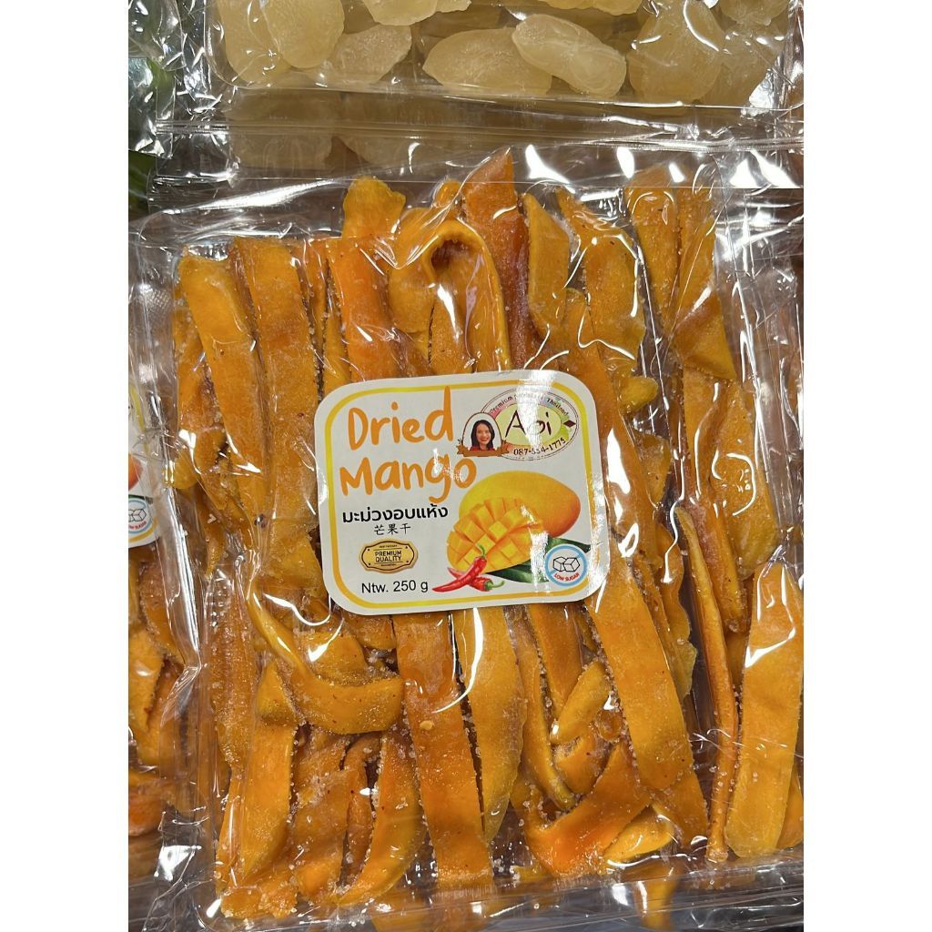 

READY Cemilan Buah Kering Dried Mango AOI 250 Gr Ada Original dan Spicy Enak Banget Ori Thailand