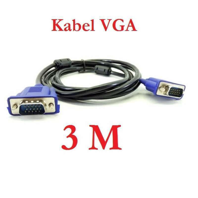 KABEL VGA 3M MALE TO MALE / KABEL VGA 3 METER