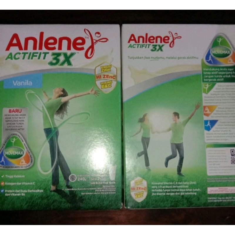 

Anlene Actifit Vanilla 250gr, Anlene Actifit Cokelat 250gr, Anlene Gold Cokelat 250gr, Anlene Gold Vanilla 250gr