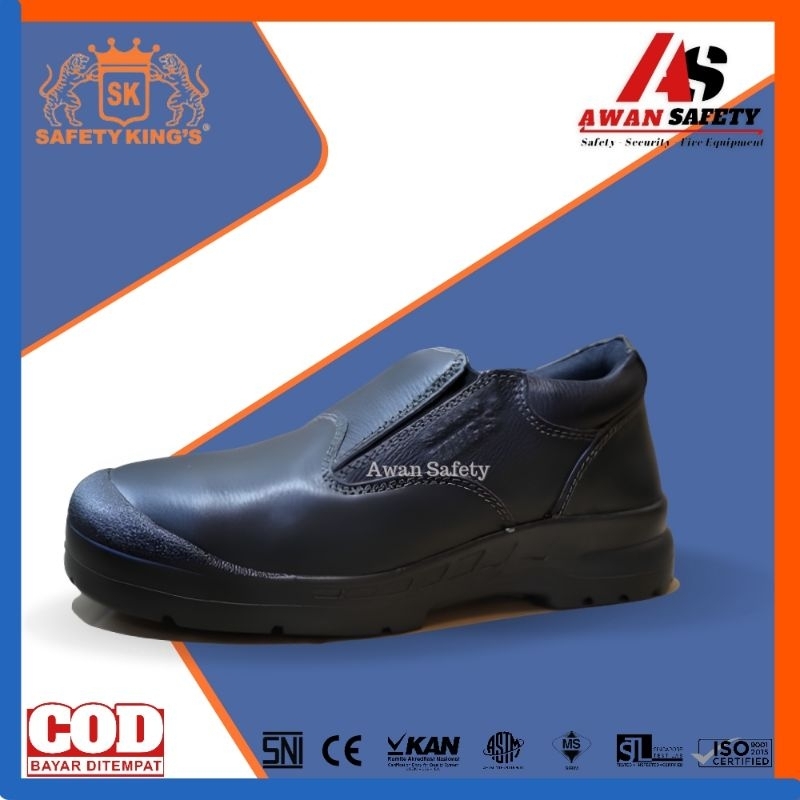Sepatu Safety Kings KWD 807 X Original/Sepatu Kerja kitchen safety kings 807X Ori Kulit Asli