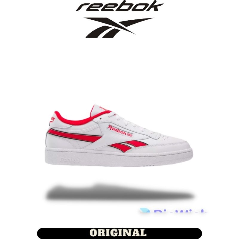 Sepatu Reebok Club' C Revenge White Red Men's Original