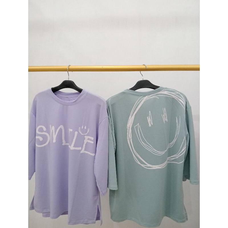 baju atasan wanita oversize smile