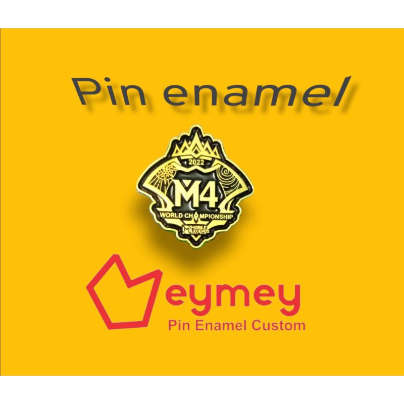 PIN ENAMEL CUSTOM GOLD PLATHING