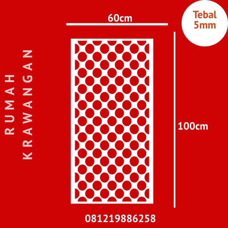 krawangan pvc board / foam board uk 60x100cm tebal 5mm - RM112
