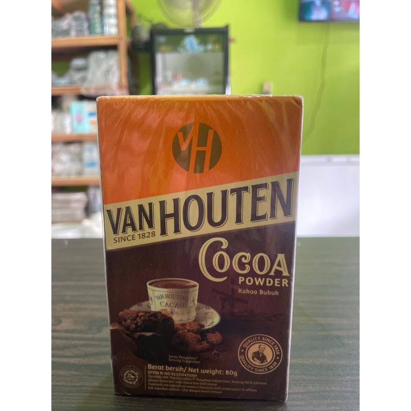 

van houten cocoa powder | cokelat bubuk kemasan 80gram