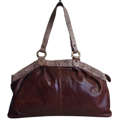 Tas Preloved wanita shoulder top handle kulit asli POLO & RACQUET CLUB SANTA BARBARA nomor seri / ta