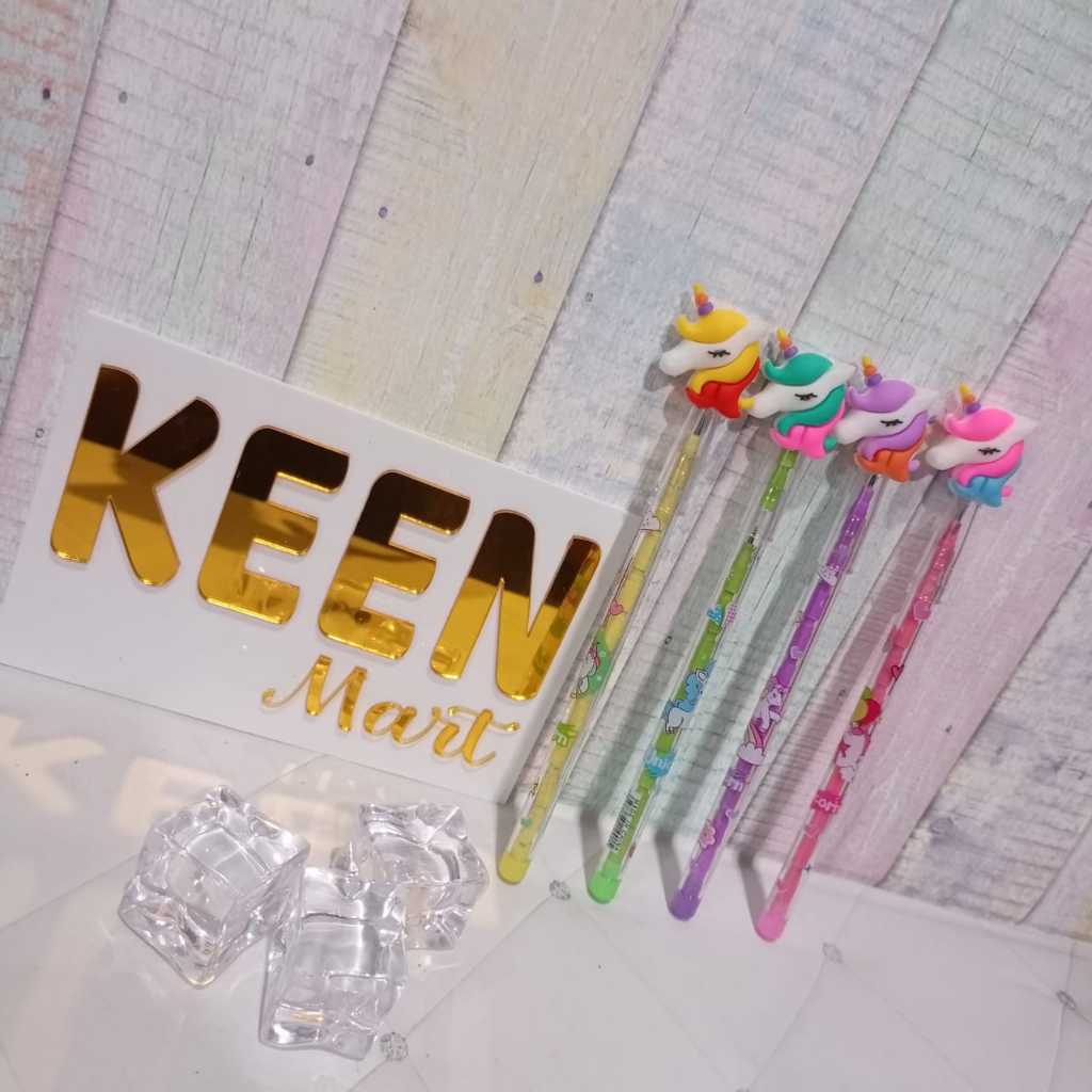 

Pensil lantu/lantu bensia/pensil cabut lucu/pensil bongkar pasang RAINBOW UNICORN