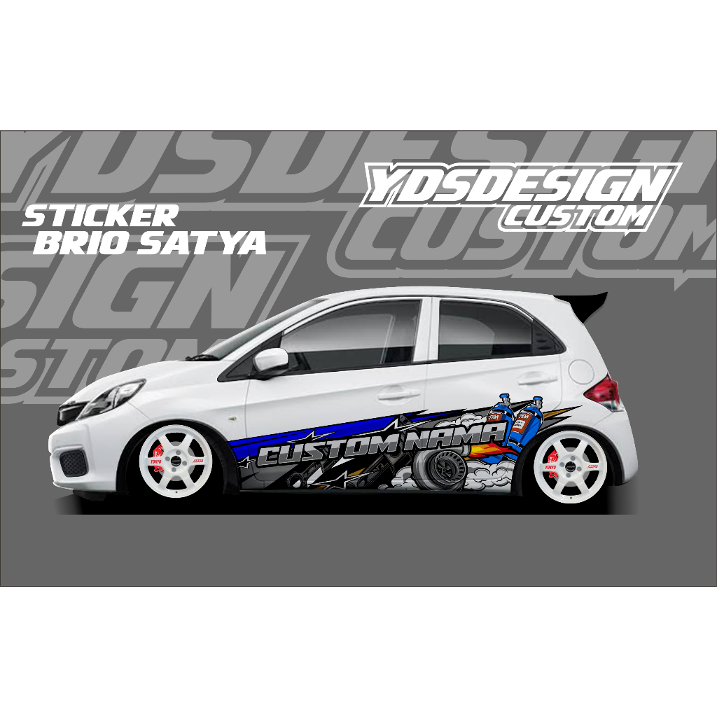 STICKER BRIO OLD,JAZZ,YARIS,ETIOS / STIKER MOBIL BRIO SATYA / BRIO OLD
