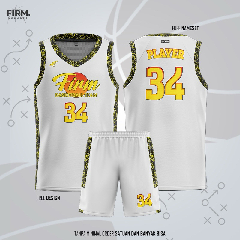 JERSEY BASKET CUSTOM BAJU BASKET FULLPRINTING BEBAS DESAIN