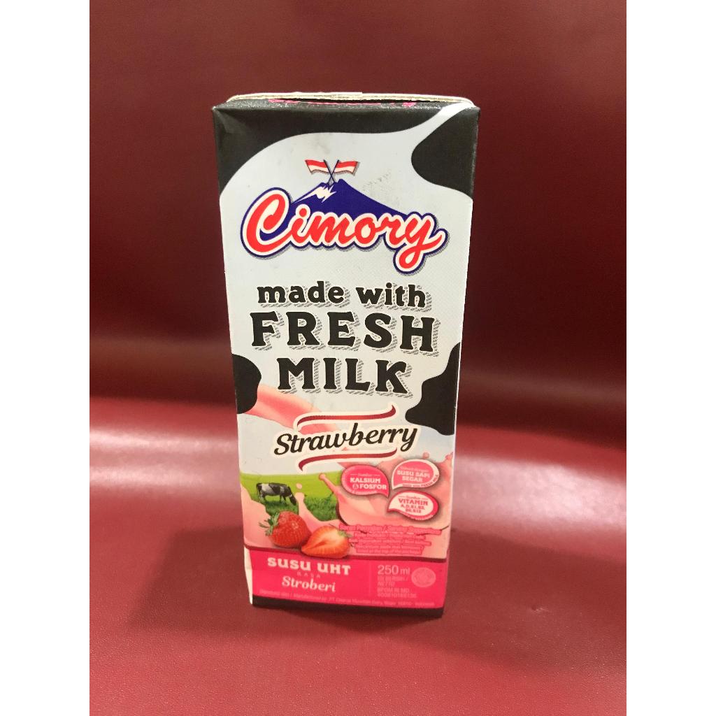 

Cimory UHT Milk Strawberry 250ml - Minuman Susu Rasa Strawberry