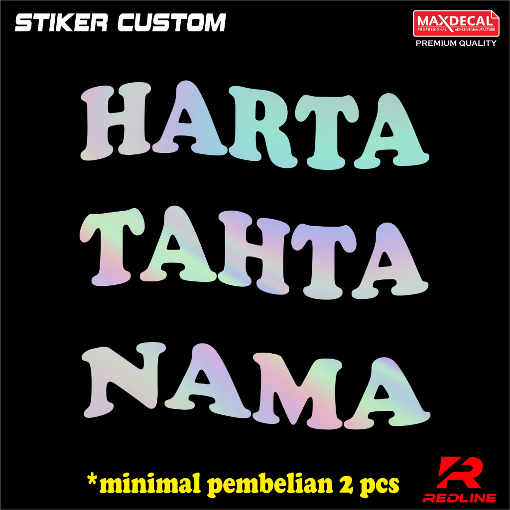 

stiker harta tahta hologram custom stiker