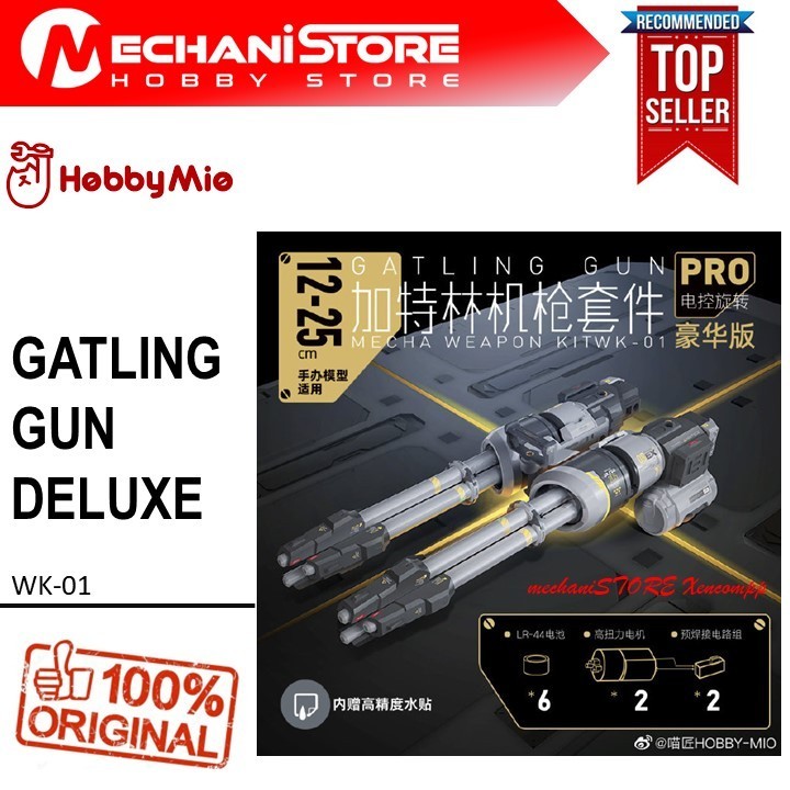 HOBBY MIO Gatling Gun Deluxe - Mecha Weapon Kit WK-01 hobbymio bazzoka WK01 sazabi MG RG Gundam