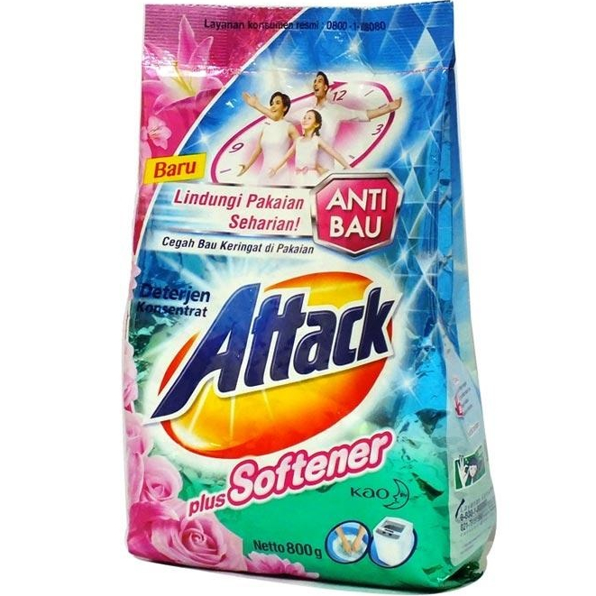 Attack Softener Detergen plus Softener 800 Gr