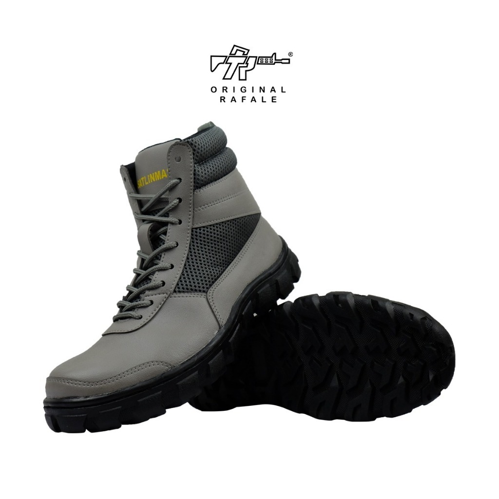 Sepatu Lapangan Linmas Abu /Sepatu Tactical PDH Linmas Abu/ Sepatu lapangan Linmas Original Rafale