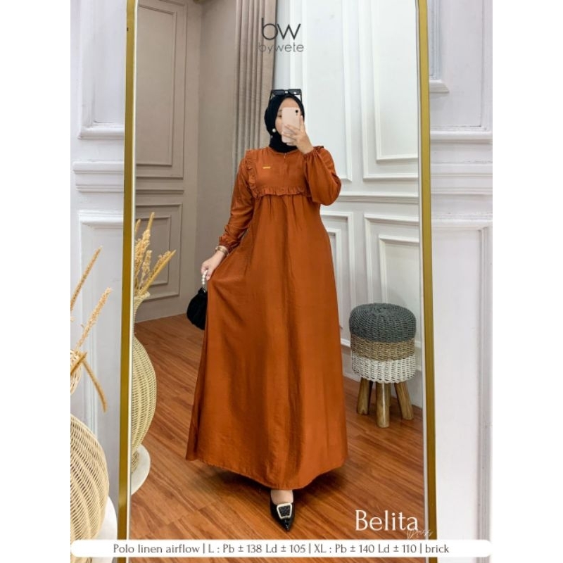 BELITA DRESS BW BYWETE GAMIS MUSLIMAH CANTIK TERBARU