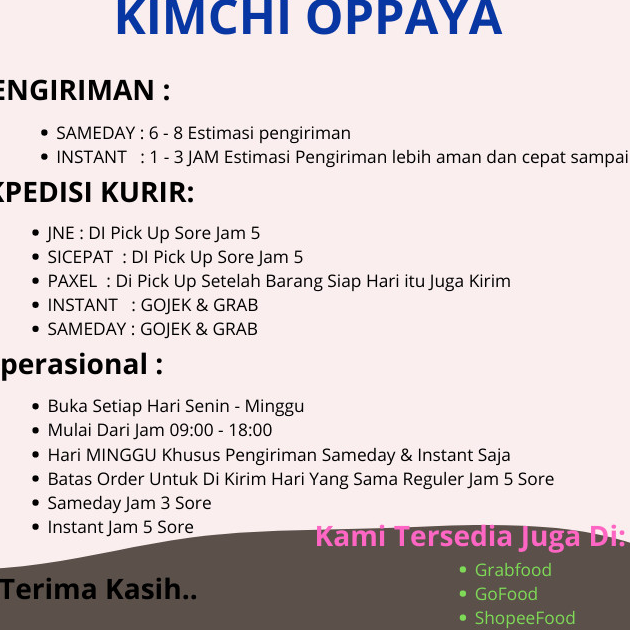 

Diskon Promo Fresh Kimchi Sawi 500 Gram Dibuat Oleh Chef Korea Asli