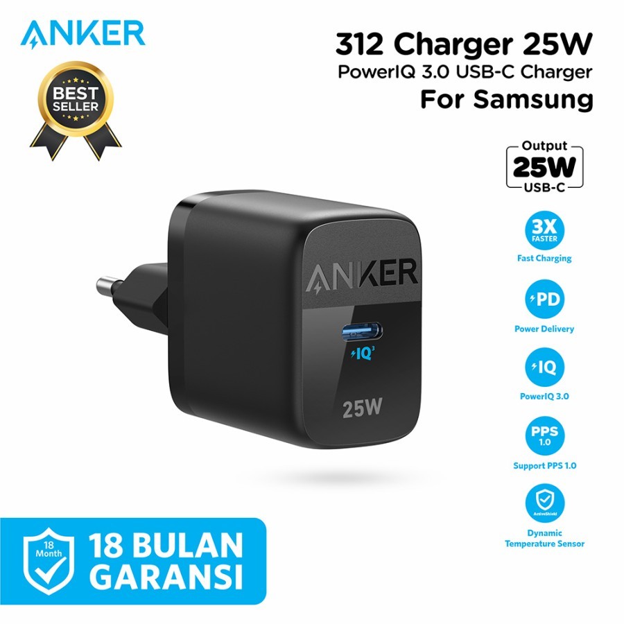 Wall Charger Anker 312 25W Charger Anker 25W NEW