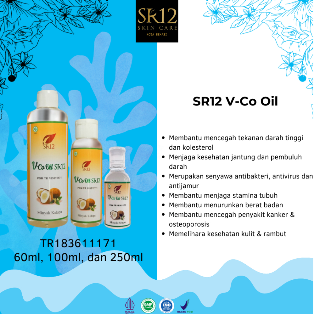 

SR12 V-Co Oil 60ml, 100ml, dan 250ml - Minyak Kelapa