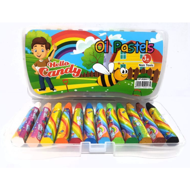 

Best Harga Grosir ( 1Dus / 144pcs ) Crayon / Krayon Mini 12 Warna Oil Pastels ☍✭✽