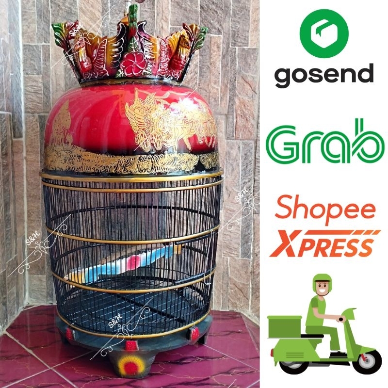 Sangkar Perkutut Fiber Mayangkara Merak Kereta