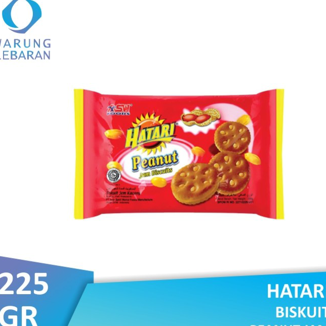 

Kirim Langsung Hatari Peanut Jam Biscuits 225gr Kirim Langsung