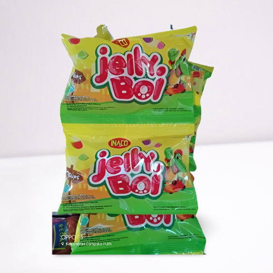 

➦➮✶✺ Inaco Jelly Boy renceng ( isi 10 sachet ) cemilan enak dan murah