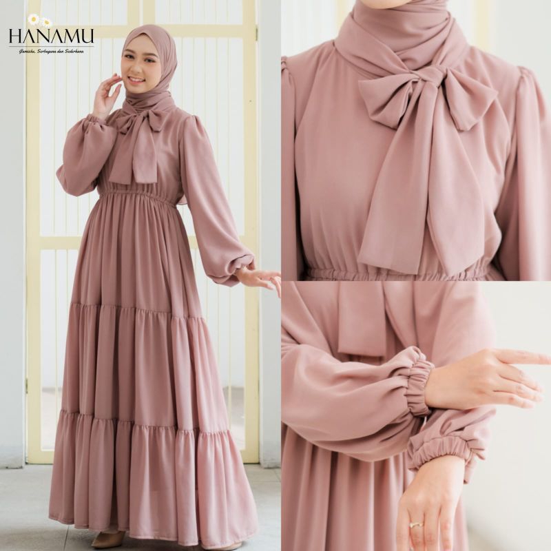 Quinara set Pashmina - GAMIS POLOS KEKINIAN - GAMIS MEWAH JUMBO - BAJU KONDANGAN JUMBO