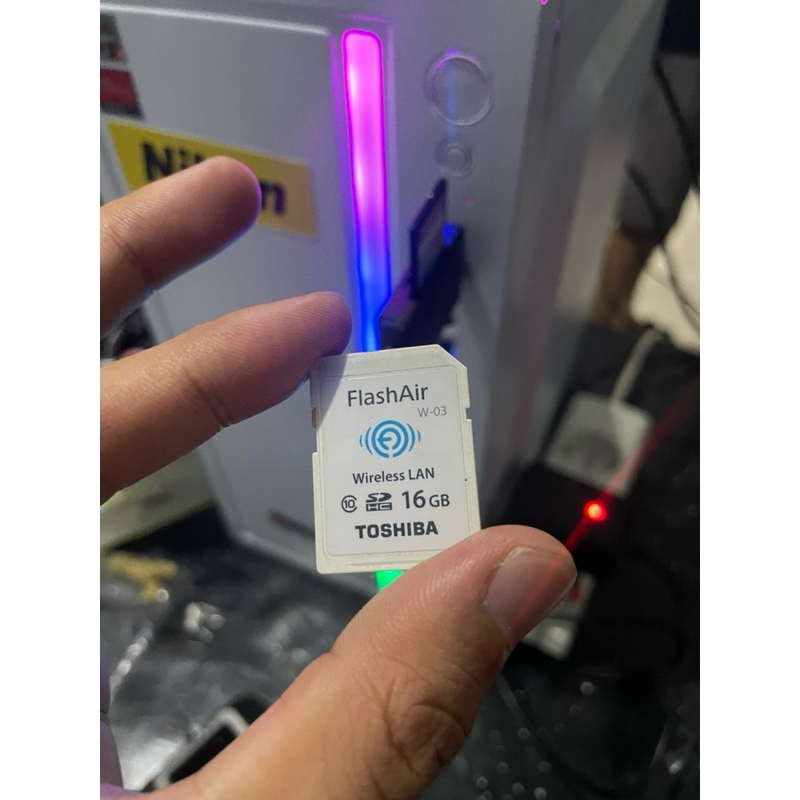 memori sdhc TOSHIBA Flash Air wireless LAN 16gb