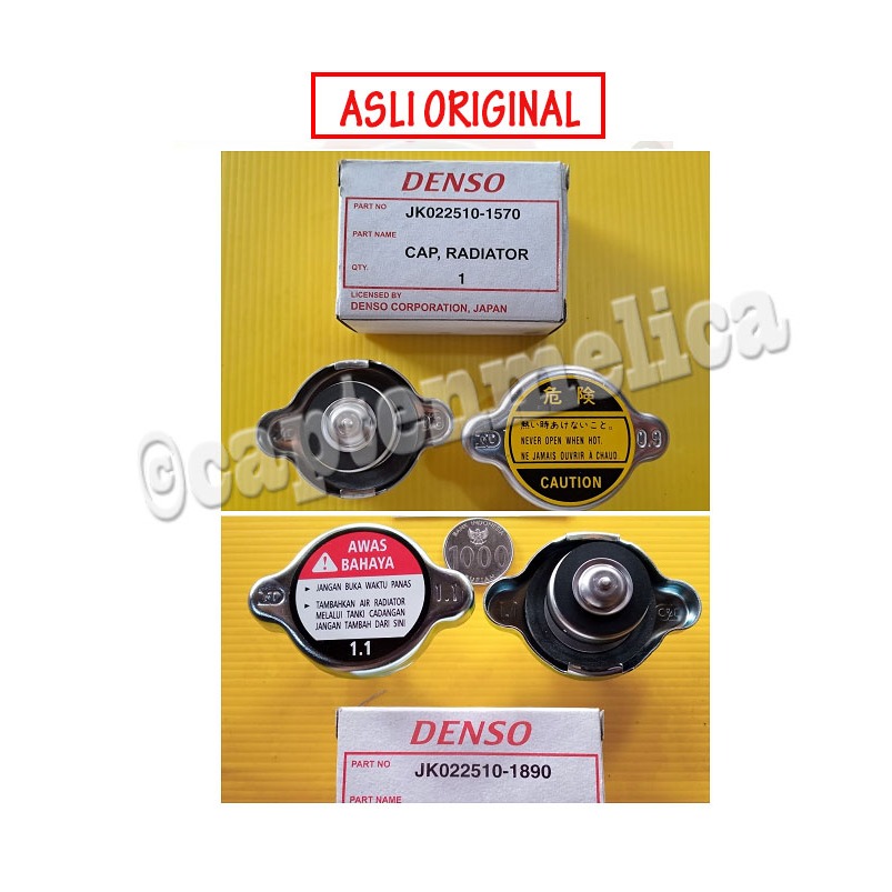 ORI DENSO JEPANG 1.1 0.9 Tutup Kap Air Radiator Kijang Kapsul Super Taruna Starlet Splash Carry Futu