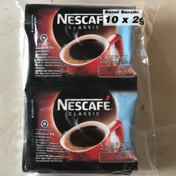 

Baru Nescafe Classic Sachet 2gr x 10 pcs
