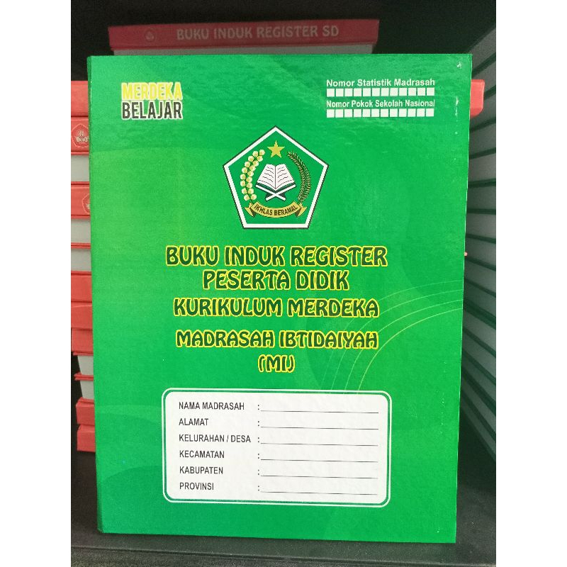 

BUKU INDUK SISWA (MI) KURIKULUM MERDEKA IKM ISI 40 SISWA