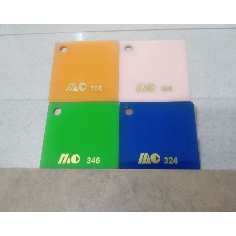 

Terlaku. Acrylic akrilik lembaran 2mn warna solid ukuran A3 (42 X30CM) Pasti Murah