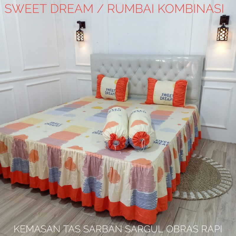 Sprei Rumbai Kombinasi Uk 180×200 | Sprei Rumbai Size King | Sprei Rumbai | Sprei Rumbai 180×200