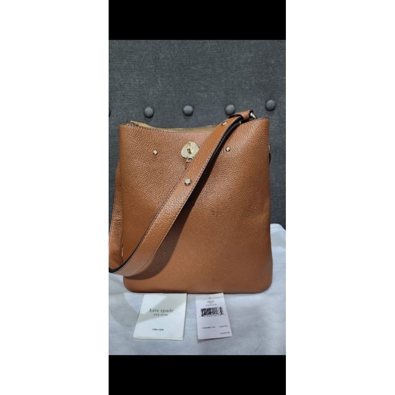 check out kate spade marti large bucket brown