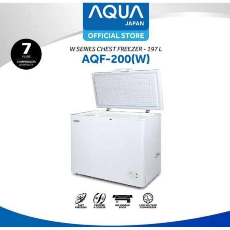 BOX FREEZER AQUA 200 LITER AQF 220MC CHEST FREEZER 200 LITER AQUA AQF-220MC