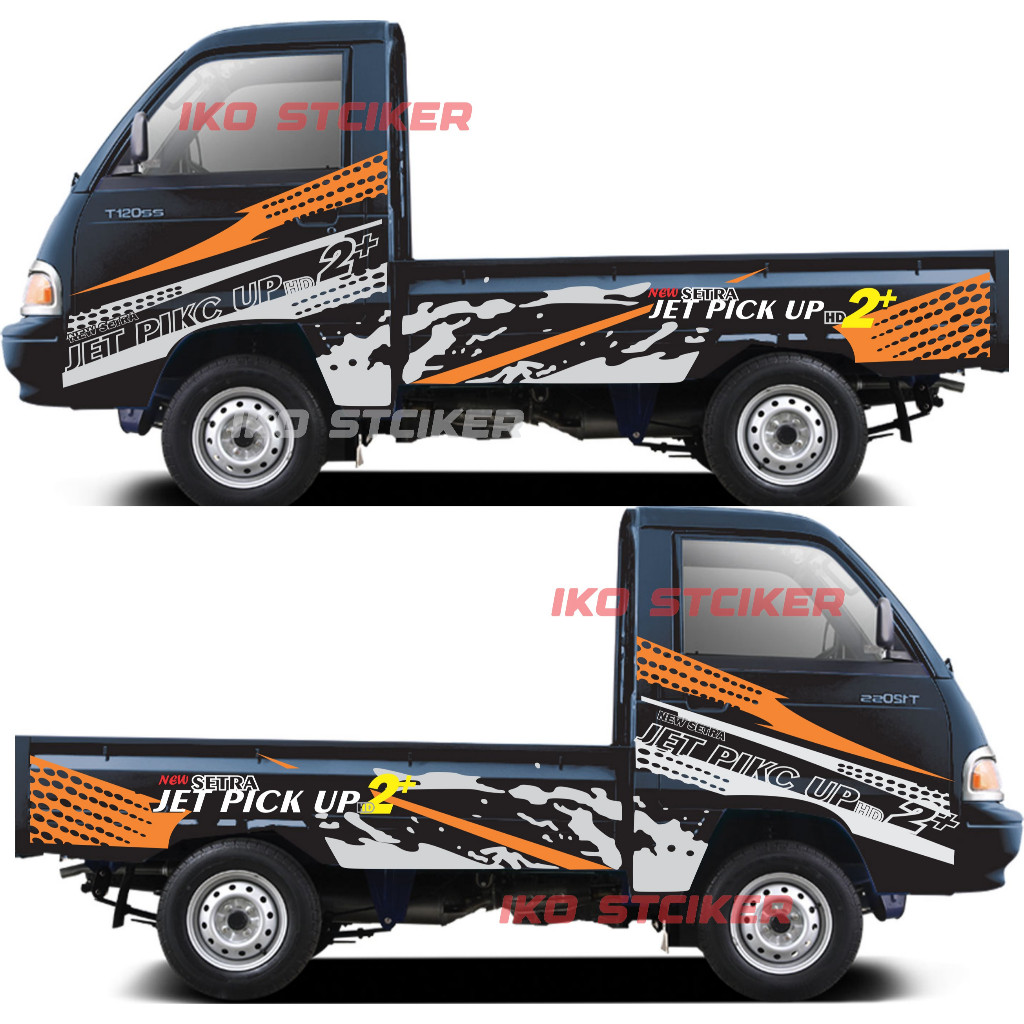 Stiker Cuting  JET PICK UP NEW SETRA Stiker Cutting Mobil Pick Up Carry L300 Colt T 120ss Terbaru