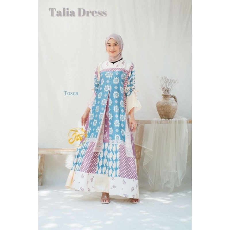 Talia dress gamis dior silk original mewah termurah gamis mewah original bahan silk ld 110