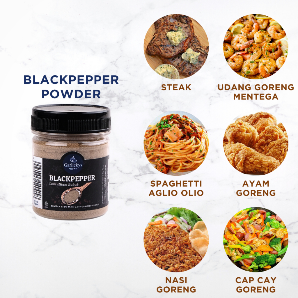 

Lada Hitam Bubuk / Merica Hitam / Black Pepper / Blackpepper