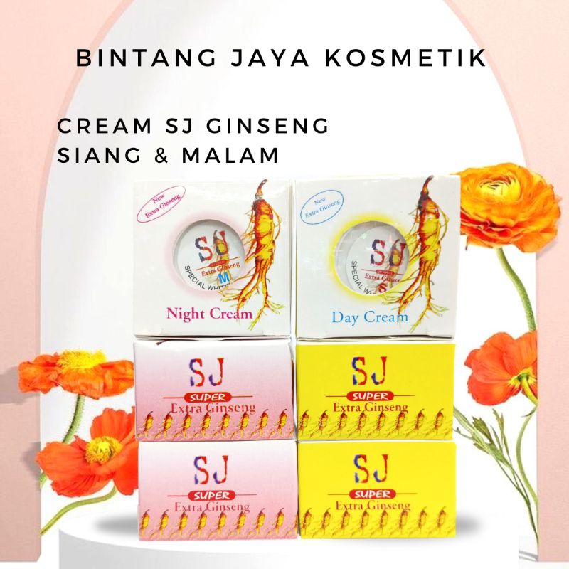 Krim SJ Super Extra Ginseng | Krim SJ UV White Topeng | Krim SJ Ginseng Siang | Krim SJ Ginseng Mala