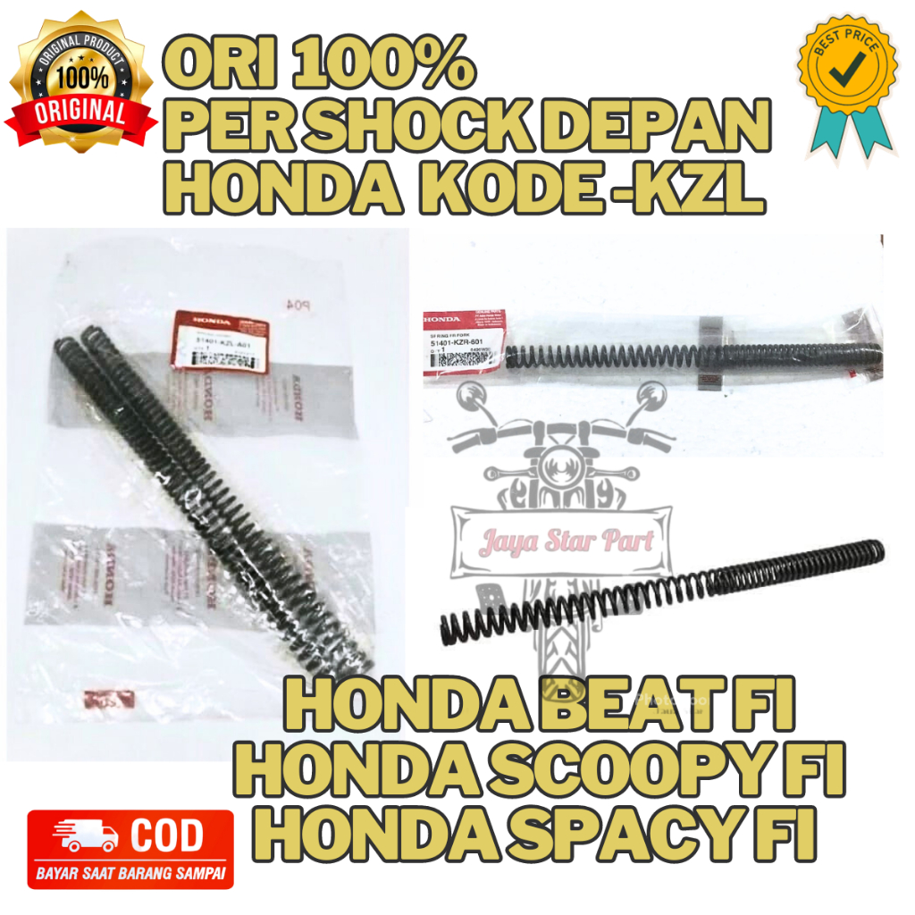ORI PER Shock Depan ORI HONDA Beat FI Scoopy FI Spacy FI kode -KZL
