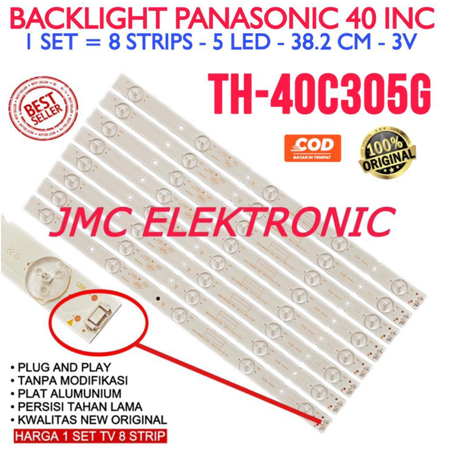 BACKLIGHT TV LED PANASONIC 40 INC TH-40C305G TH40C305G 40C305G 40C305 LAMPU LED BL 40IN 5K 3V