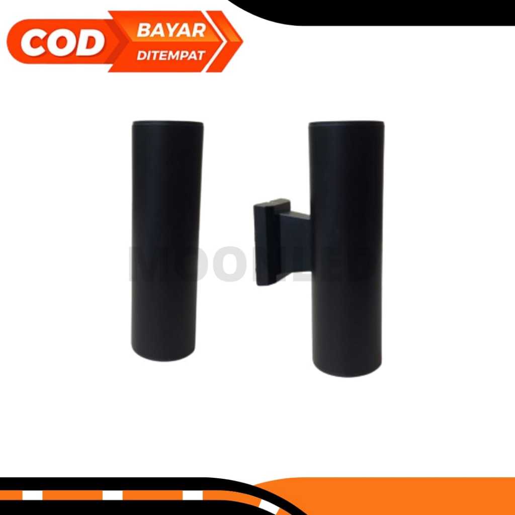 Kap Lampu Dinding Teras Tabung 2 Arah / Lampu Hias Dinding Halaman Teras Pagar Taman