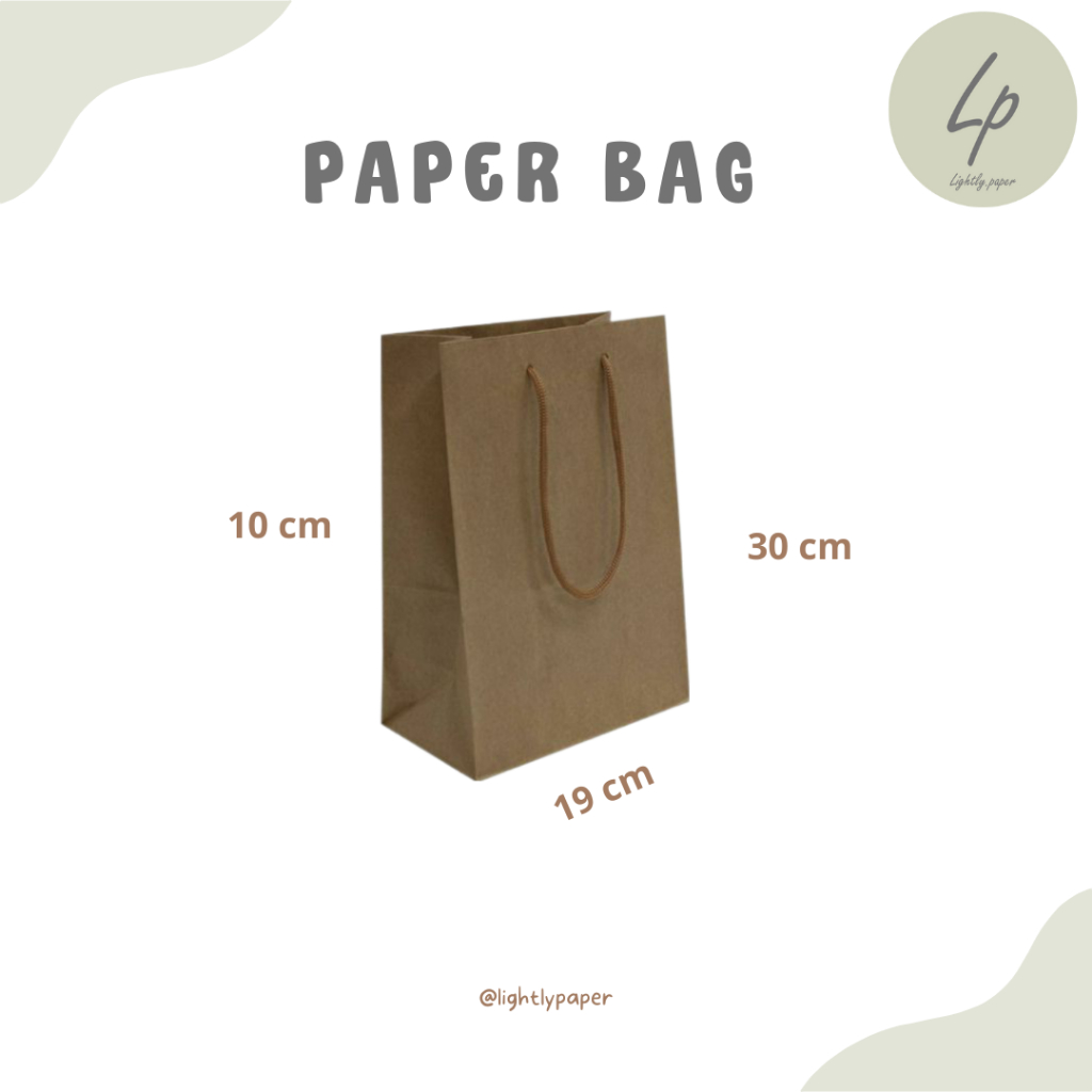 

Paper Bag Uk 19x10x30 / paper bag coklat / paper bag polos / paperbag kado / paper bag costum / paper bag bridemaid / tas kertas paper bag / tas kado paper bag / paper bag kecil / paper bag sopuvenir